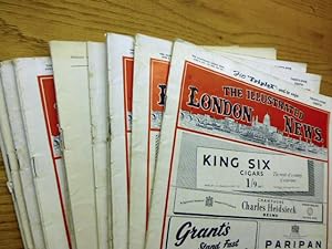 10 issues - The London Illustrated News - June 2, 1951 (Vol 128) to June 27, 1953