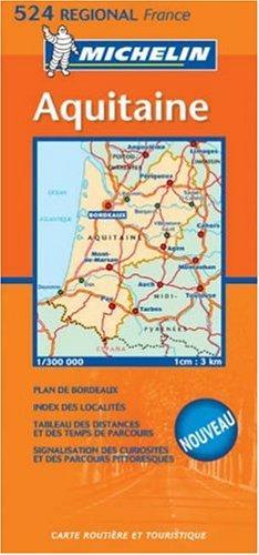 Michelin France Aquitaine (Michelin Maps) (French Edition)