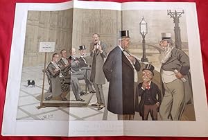 "On the Terrace". The Ayes and Noes Have it. Double size Nov 30th 1893 Vanity Fair Lithograph.