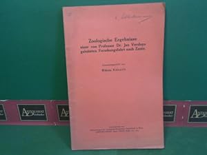 Zoologische Ergebnisse einer von Dr.Jan Versluys geleiteten Forschungsfahrt nach Zante. (= Sonder...