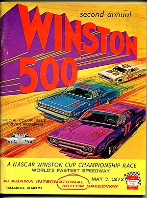 Alabama Int'l Speedway-Talladega-NASCAR Auto Race Program 5/7/1972-Allison-VF