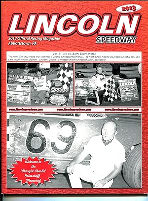 Lincoln Speedway Auto Race Program Vol. 21 #15-2013-sprint & stock cars-VF