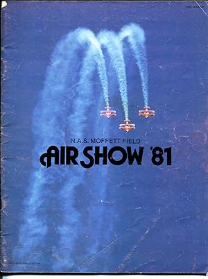 Moffett Field Air Show Program 1981-aircraft photos and info-VG