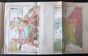 [Serbia, Bosnia, Bulgaria] 4 maps on two sheets