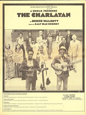 Theatre Program, 'The Charlatan' (World Premiere), Mark Taper Forum, Los Angeles, 1974