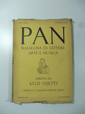 Pan. Rassegna di lettere arte e musica diretta da Ugo Ojetti, numero 1, dicembre 1933