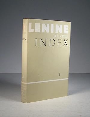 Oeuvres. Index : Tome 1