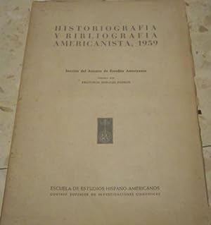 Historiografia y bibliografia americanista, 1959. Sección del Anuario de Estudios americanos