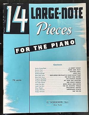 14 Large-note Pieces for the Piano