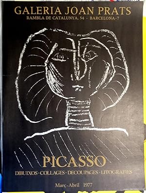Poster Affiche Plakat - Picasso Dibuixos - Collages - Decoupages - Litografies 1976