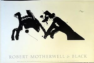 Lithographic poster - Robert Motherwell & Black 1979