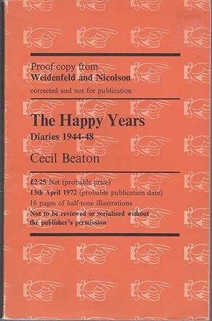 The Happy Years: Diaries 1944-48 [proof copy]
