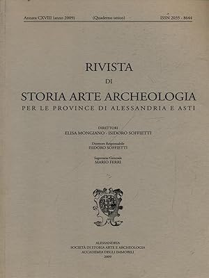 Rivista di storia arte archeologia per le province di Alessandria e Asti CXVIII