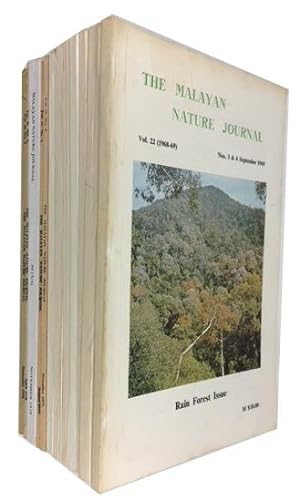 The Malayan Nature Journal. 13 issues dated between 1968 and 1978