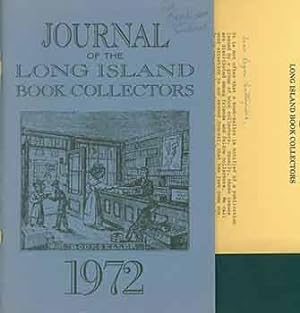 The Journal of the Long Island Book Collectors. No. 2 - 1972. Includes signed/autographed letter ...