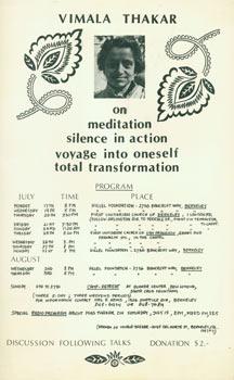 Vimala Thakar On Meditation, Silence In Action, Voyage Into Oneself, Total Transformation. Progra...