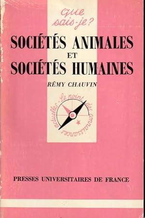 Sociétés animales et sociétés humaine