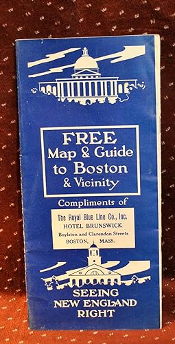Free Map & Guide to Boston & vicinity Seeing New England Right