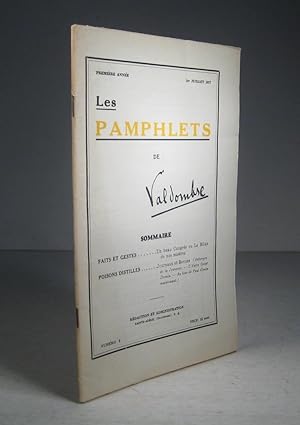Les Pamphlets de Valdombre. Première année. No. 10. 1er juillet1937
