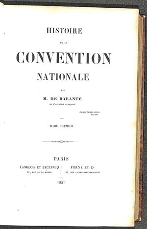 Histoire de la Convention Nationale. 6 vol.