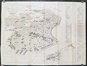 Panoramic Map of Havana. Plano Panoramico de La Habana. First Edition in English.
