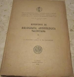 Repertorio de Bibliografia arqueológica valenciana, vol. II