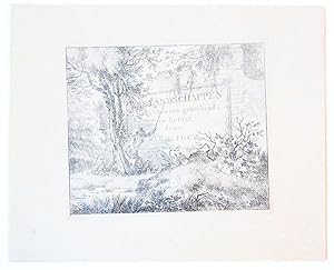 [Antique print, etching] ZES LANDSCHAPPEN [Six Landscapes], published ca. 1781-1822.