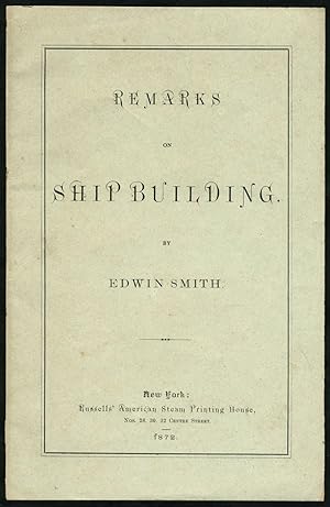 'Remarks on Shipbuilding'. Pamphlet on ship design for the proposed Panama Canal