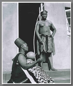 [Original Gelatin Silver Print Portrait Photograph of Mangosuthu Buthelezi and His Mother]