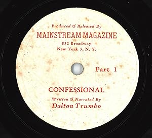 [Original Phonograph Recording of:] CONFESSIONAL WRITTEN AND NARRATED BY .