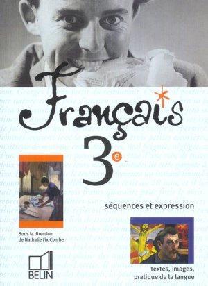 français 3e ; livre de l'élève ; édition 2003