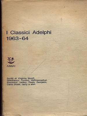 I classici Adelphi 1963-64