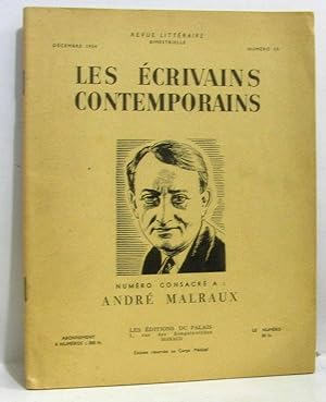 André Malraux - les écrivains contemporains n°15