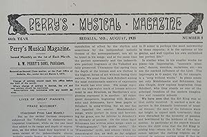 Perry's Musical Magazine, August 1925