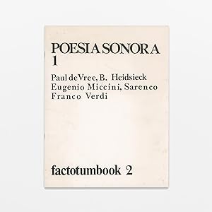 Poesia Sonora 1 / factotumbook 2