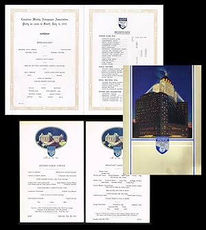 1931 Canadian Pacific Dining Car Service Menu * together with * 2 - 1931 Banff Springs Hotel Menus