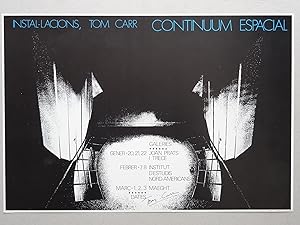 Poster de la exposicion Continuum Espacial Galeria Trece, Galeria Joan Prats, Galeria Maeght, Ins...
