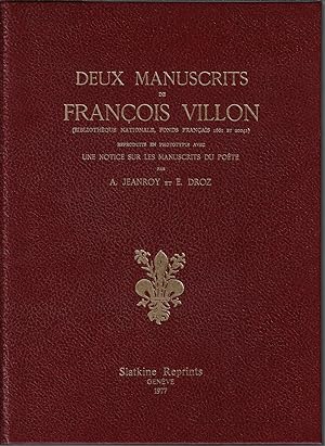 Deux manuscrits de François Villon