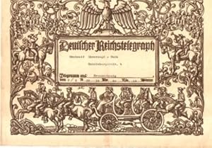 Schmucktelegramm Deutscher Reichstelegraph.