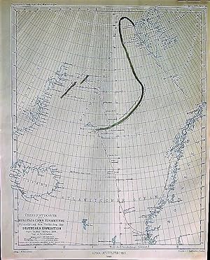 1868 Chart of the European Arctic Ocean to Approximate the Course of the German Expedition of May...