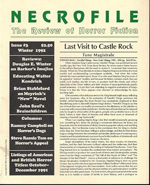 NECROFILE; The Review of Horror Fiction: No. 3, Winter 1992