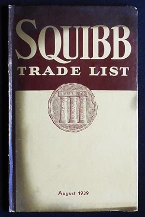Squibb Trade List: August, 1939