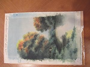 Country Lake: Original Watercolor