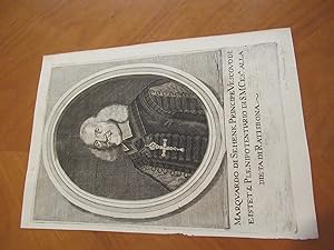 Marquardo Di Sehenk Principe Vescovo Di Eistet Plenipotentiario. ( Original Antique Engraving Fro...