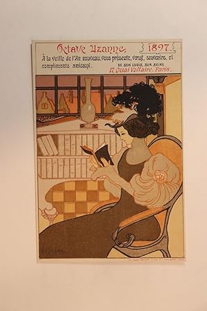 carte de vux pour la nouvelle année 1897 pour Octave Uzanne
