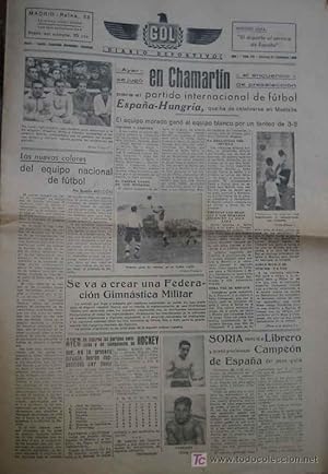 GOL DIARIO DEPORTIVO. Año 1 núm 93 jueves 21 noviembre 1940