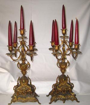 CANDELABROS BRONCE