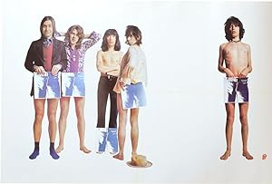 Original promotional poster for the 1971 Rolling Stones LP, "Sticky Fingers"
