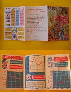 Folleto Publicidad - Advertising Brochure: LA INDUSTRIA TEXTIL. ESPAÑA 1953