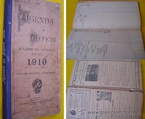 AGENDA DE BUFETE O LIBRO DE MEMORIA. Diario para 1910
